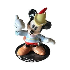 Vintage Disney Micky Through The Years Fine Porcelain Figurine